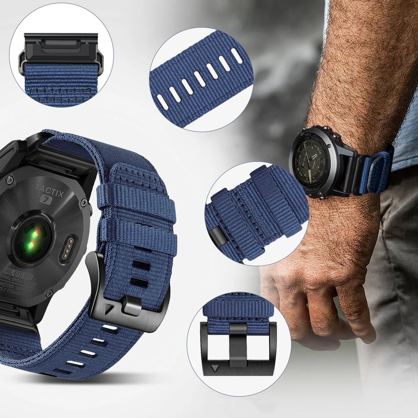 Garmin QuickFit Canvas Nylon Outdoor Band