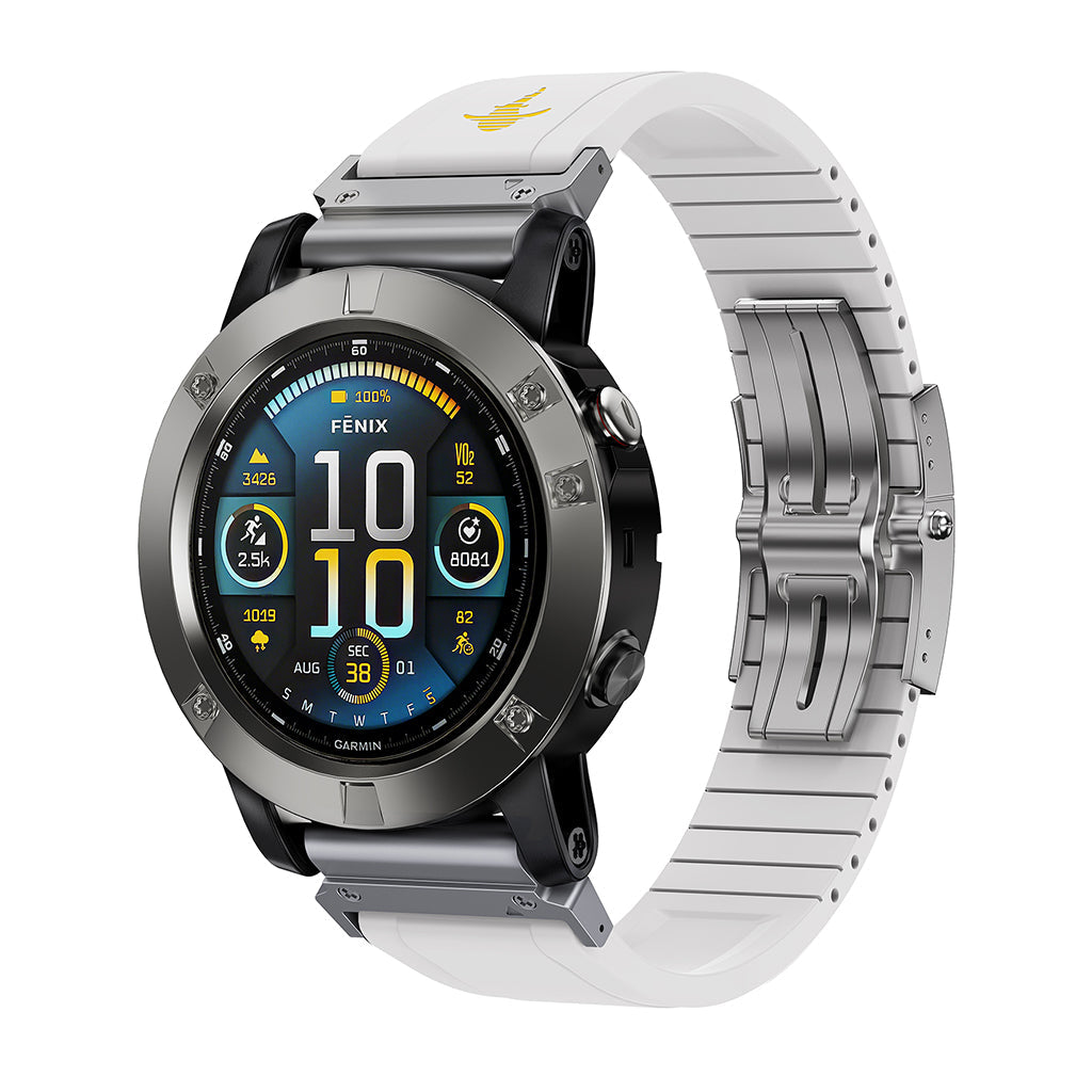 The Shark — Fine Watchmaking Grade FKM Garmin Watch Band
