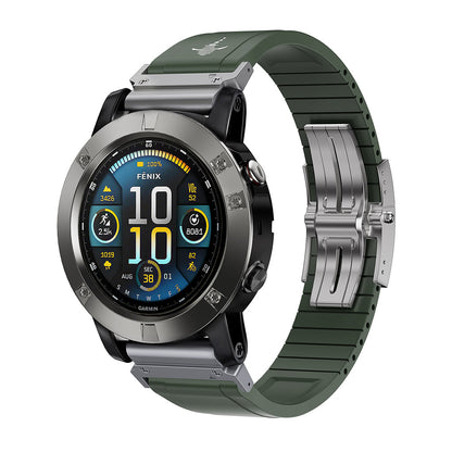 The Shark — Fine Watchmaking Grade FKM Garmin Watch Band