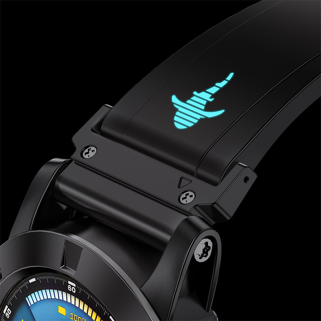 The Shark — Fine Watchmaking Grade FKM Garmin Watch Band