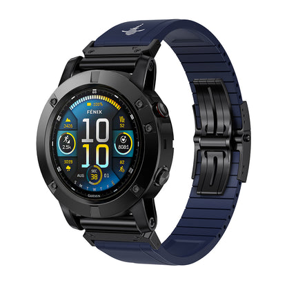The Shark — Fine Watchmaking Grade FKM Garmin Watch Band