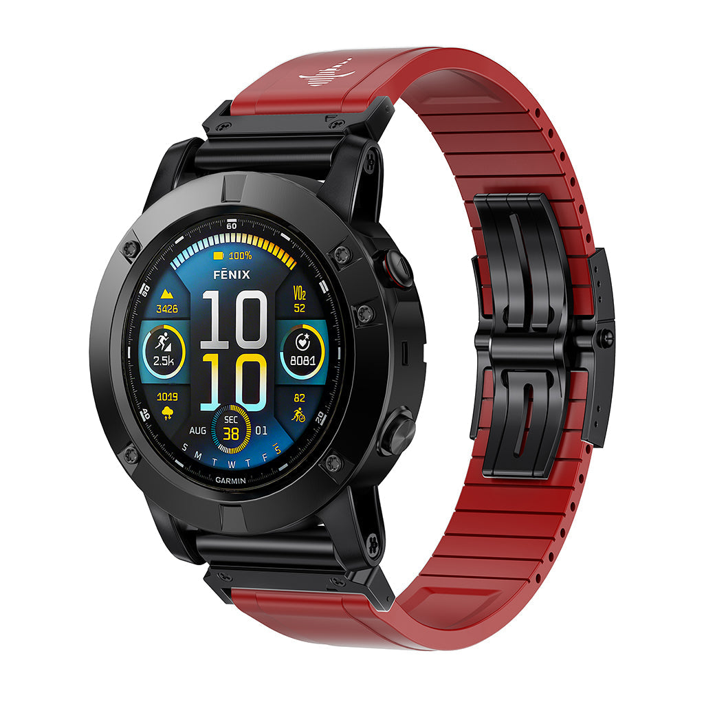 The Shark — Fine Watchmaking Grade FKM Garmin Watch Band
