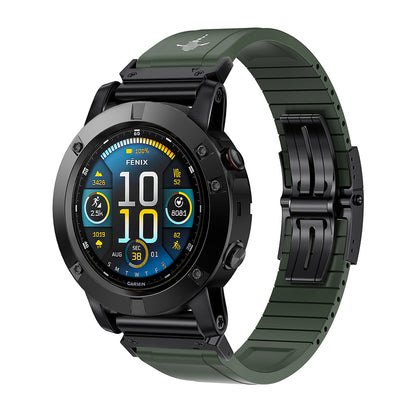 The Shark — Fine Watchmaking Grade FKM Garmin Watch Band