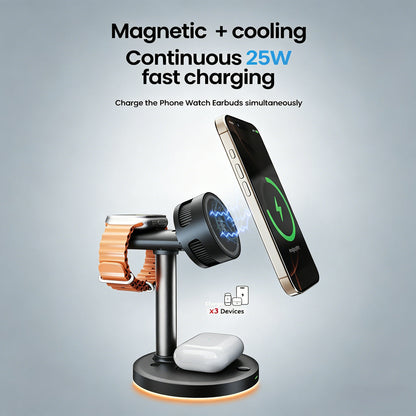 ChillCharge 3-in-1 TEC Cooling Wireless Charging Station