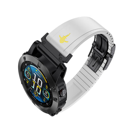 The Shark — Fine Watchmaking Grade FKM Garmin Watch Band