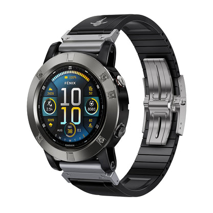 The Shark — Fine Watchmaking Grade FKM Garmin Watch Band