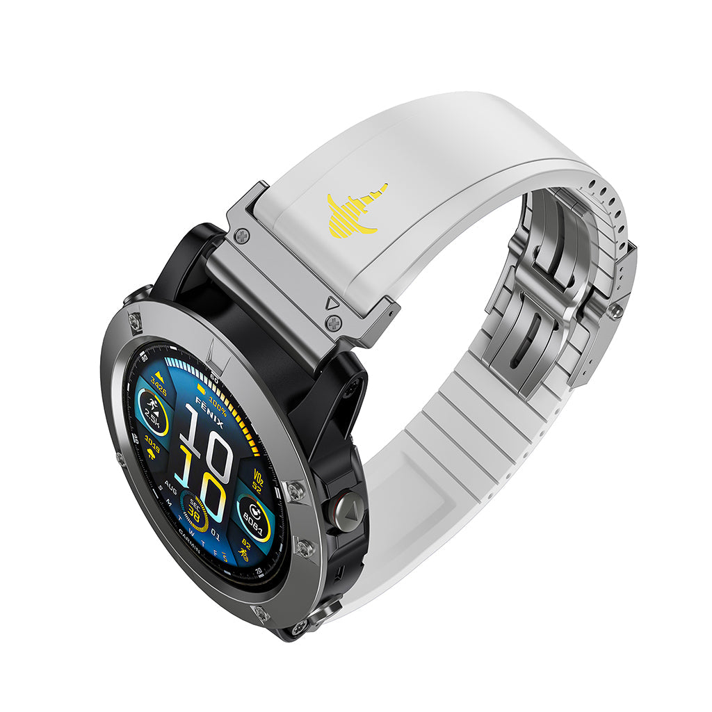 The Shark — Fine Watchmaking Grade FKM Garmin Watch Band