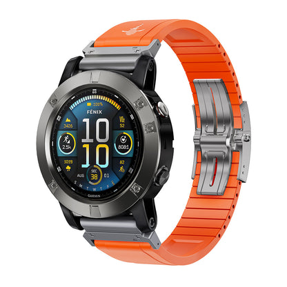 The Shark — Fine Watchmaking Grade FKM Garmin Watch Band